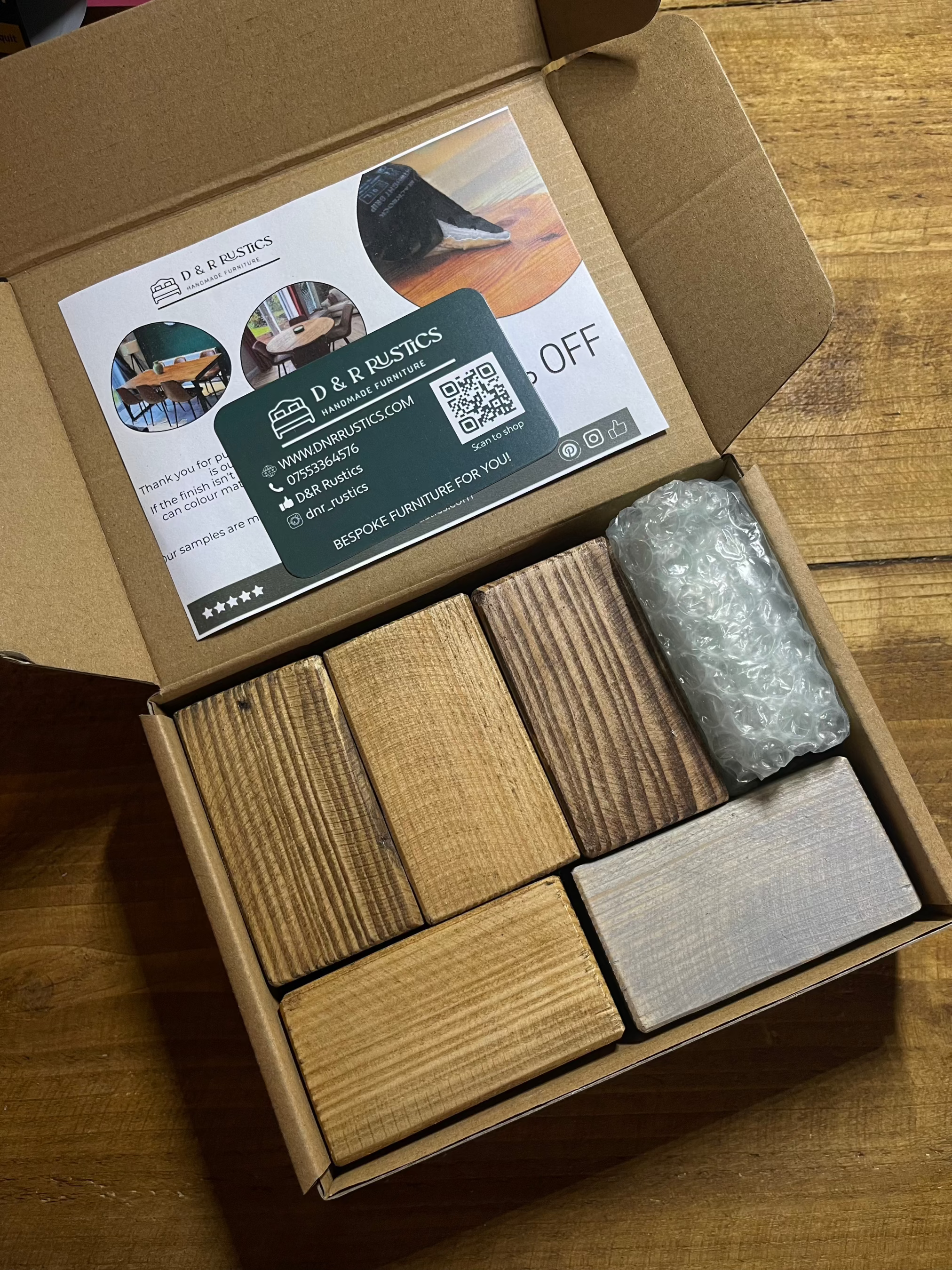 Sample Kit - Wood Finishes - D&R Rustics