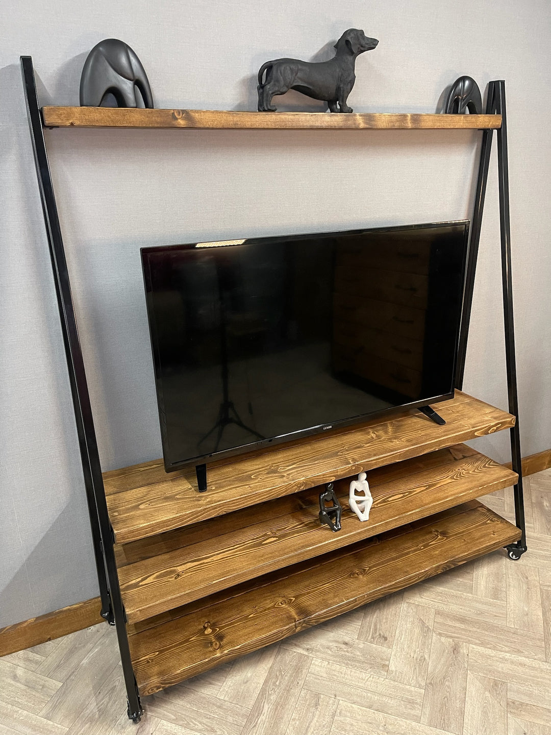 Rustic/ Industrial Ladder TV Unit - D&R Rustics