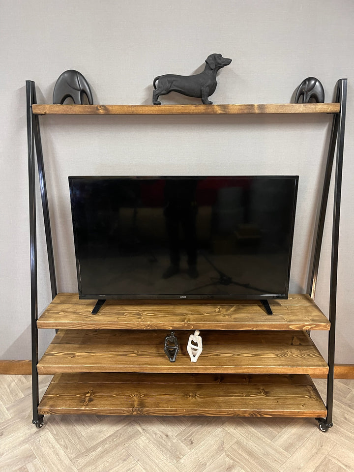 Rustic/ Industrial Ladder TV Unit - D&R Rustics