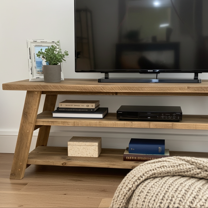 Trestle Rustic TV Unit/Entertainment Unit/ Reclaimed TV Unit