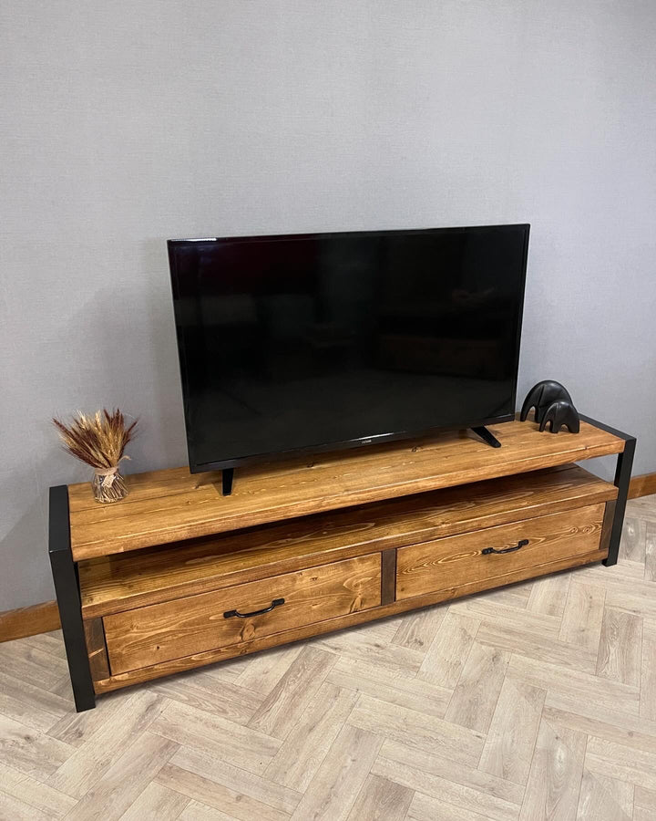 Rustic Industrial TV/Entertainment Unit - D&R Rustics