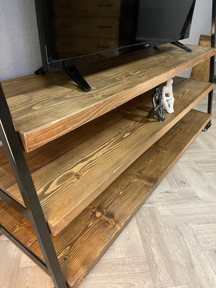 Rustic/ Industrial Ladder TV Unit - D&R Rustics