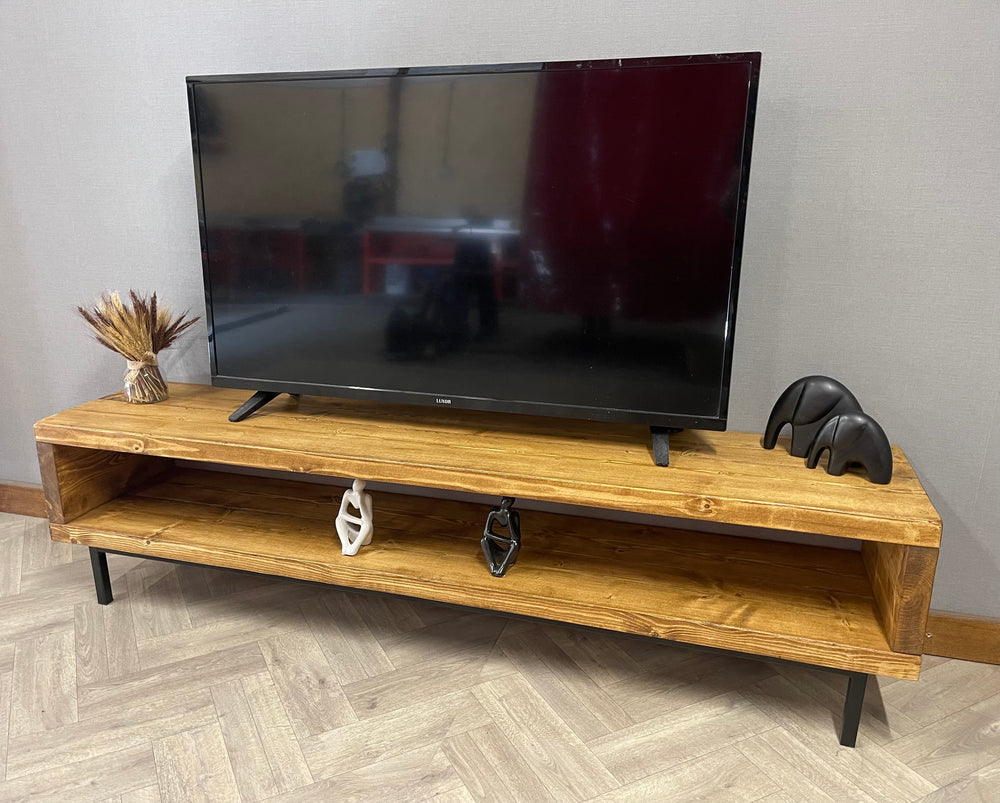 Rustic Industrial TV/ Entertainment Unit - D&R Rustics