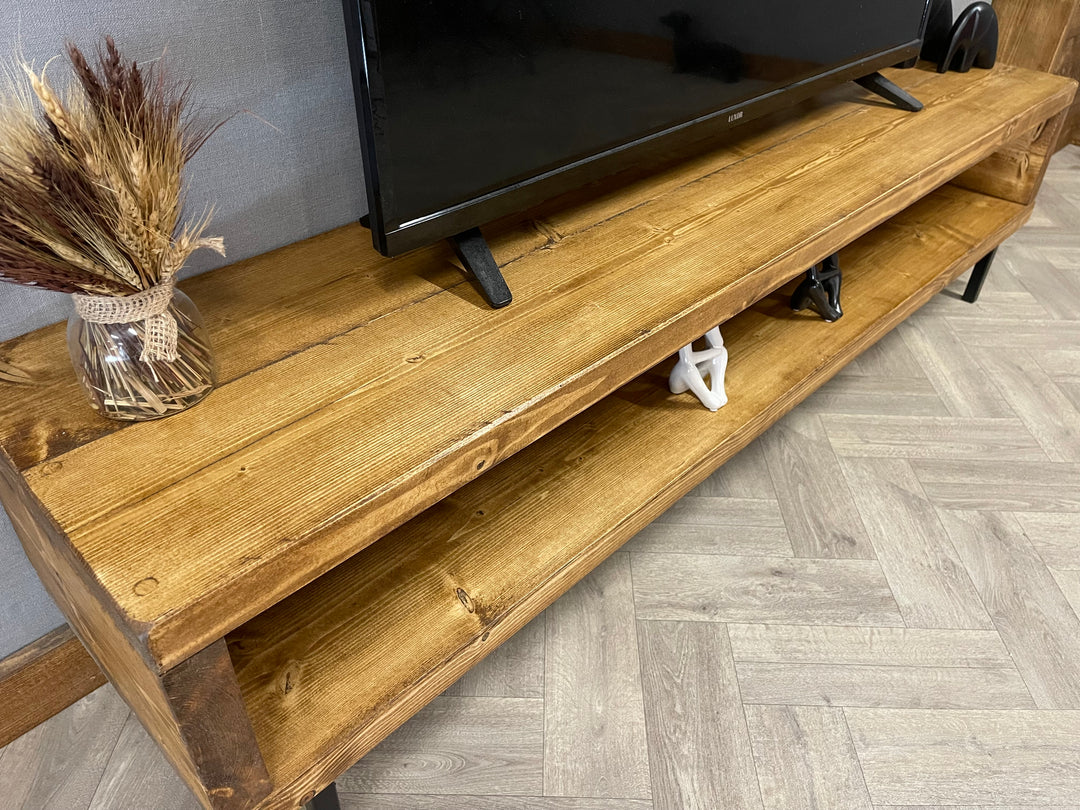 Rustic Industrial TV/ Entertainment Unit - D&R Rustics