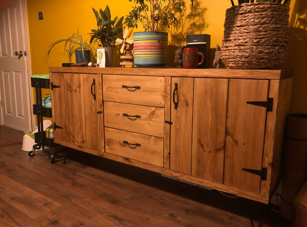 Rustic Hairpin Sideboard