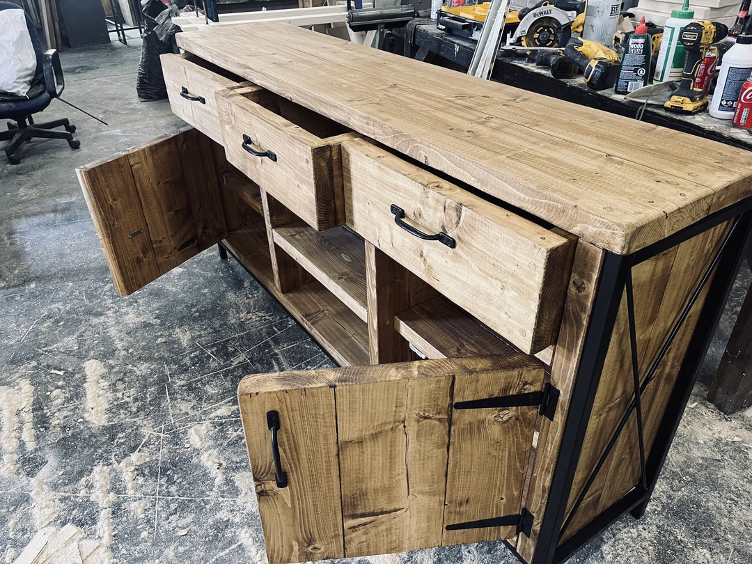 Rustic Industrial Sideboard