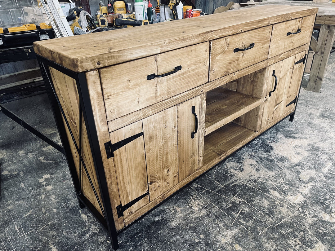 Rustic Industrial Sideboard