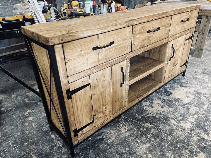Rustic Industrial Sideboard
