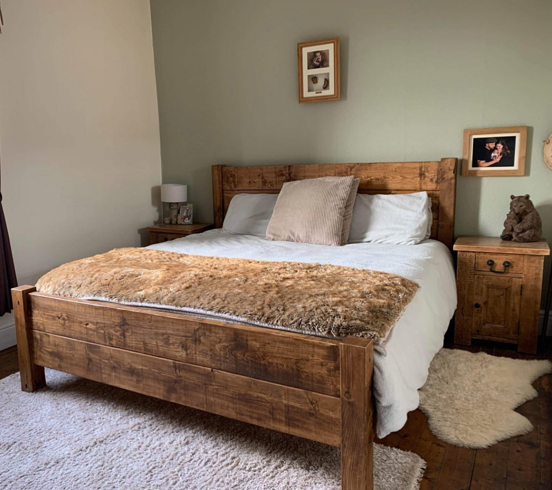 Chunky Reclaimed Handmade Beds & Bedside Tables - D&R Rustics