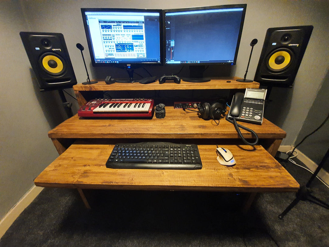Home Office Desk / DJ Desk / Gaming Computer Desk / Writing Desk - D&R Rustics